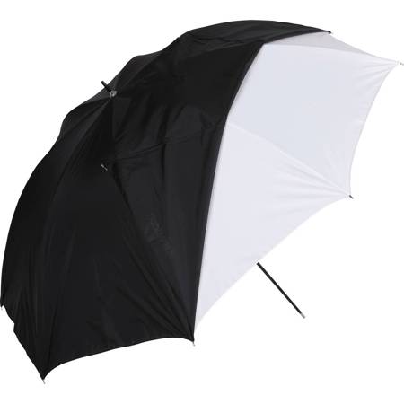 Westcott 32" White Satin Umbrella with Removable Black Cover image