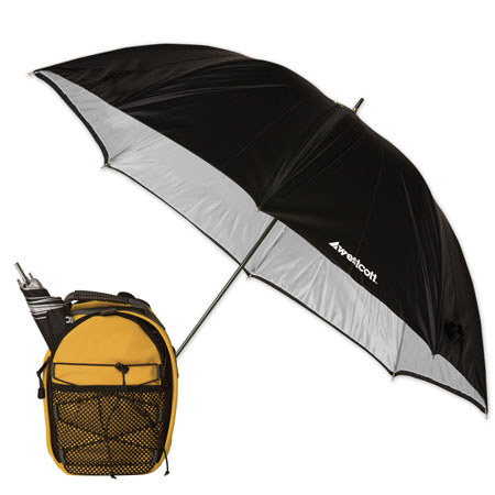 Westcott 43" Soft Silver Collapsible Umbrella image