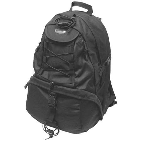 Wolverine Camera &amp; Laptop Nylon Carry-on Backpack, Holds 17" Notebooks, Brown image