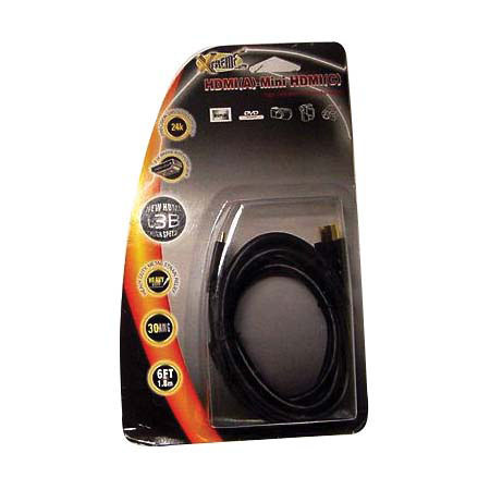 Xtreme Cable 6' HDMI to Mini HDMI Super High Performance Cable. image