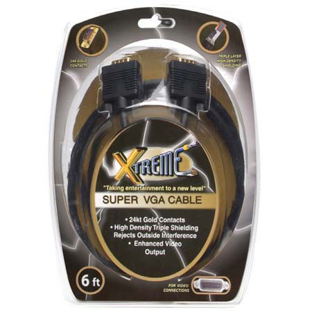 Xtreme Cables 6' SVGA Super High Performance Cable.