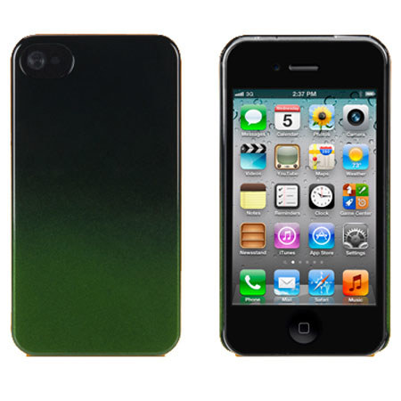XtremeMac Microshield Fade for iPhone 4S, Green/Black