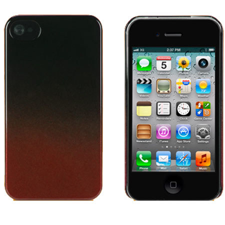 XtremeMac Microshield Fade for iPhone 4S, Red/Black