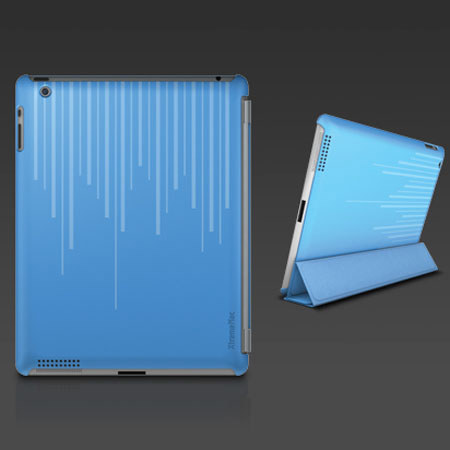 XtremeMac Microshield Silkscreen Soft Case for iPad 3, Blue