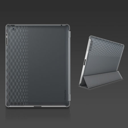 XtremeMac Microshield Silkscreen Soft Case for iPad 3, Dark Gray