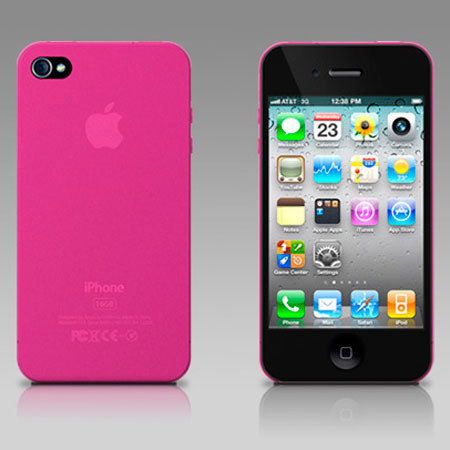 XtremeMac Thin Border Case for iPhone 4, Hot Pink