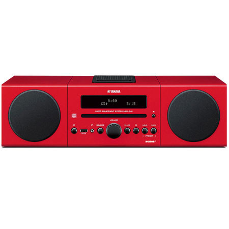 Yamaha MCR-042 Bookshelf Micro Component System, Red