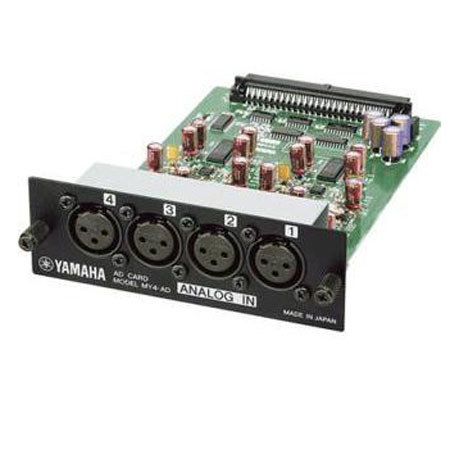 Yamaha 4-Channel Balanced Analog Input Card for 02R96 and 01V Digital Consoles