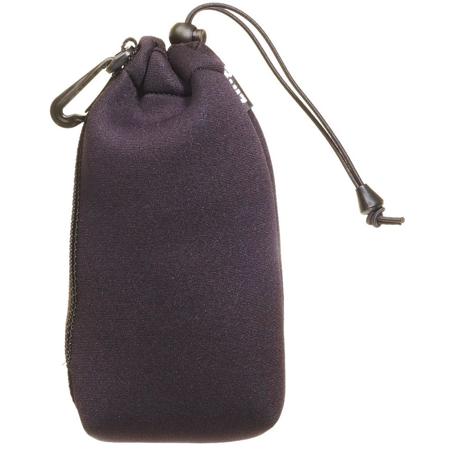 Zing Large Drawstring Pouch - Black with black top hem (9" long/4.5" diameter) image