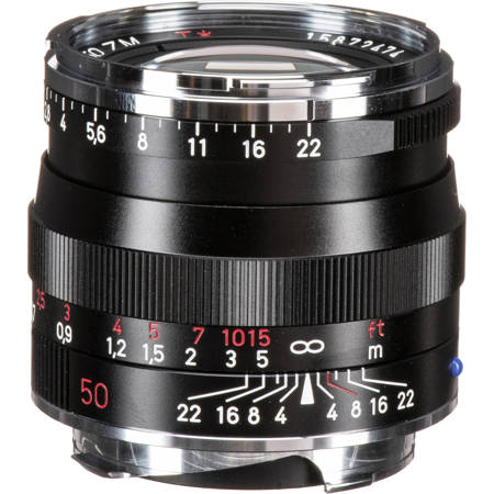 Zeiss Ikon Standard 50mm f/2.0 T* Planar, ZM Series Manual Focus Lens for M-Mount Rangefinder Cameras, Black image
