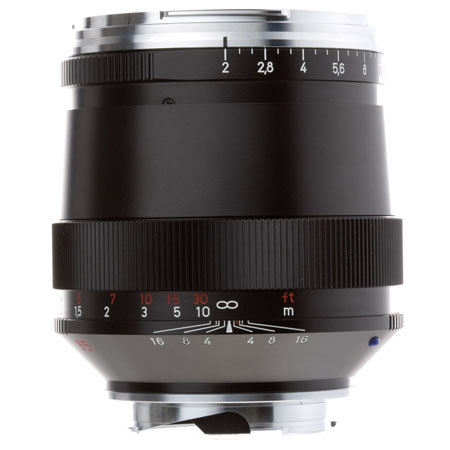 Zeiss Ikon 85mm f/2.0 T* ZM Sonnar Lens, for Standard M-mount Range Finder Cameras, Black image