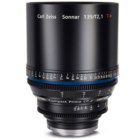 Zeiss Compact Prime CP.2 135mm f/2.1 T* (Metric) Lens with Canon EF EOS Mount