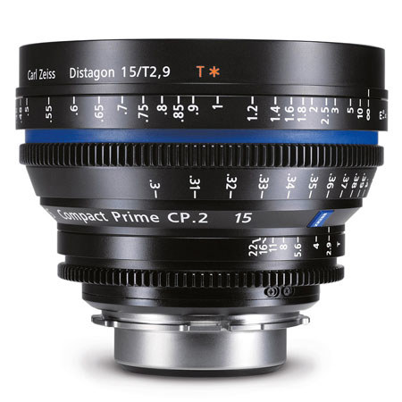 Zeiss Compact Prime CP.2 15mm f/2.9 T* (Metric) Lens with Canon EF EOS Mount