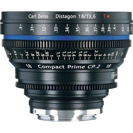 Zeiss Compact Prime CP.2 18mm f/3.6 T* (Feet) Lens with Canon EF EOS Mount