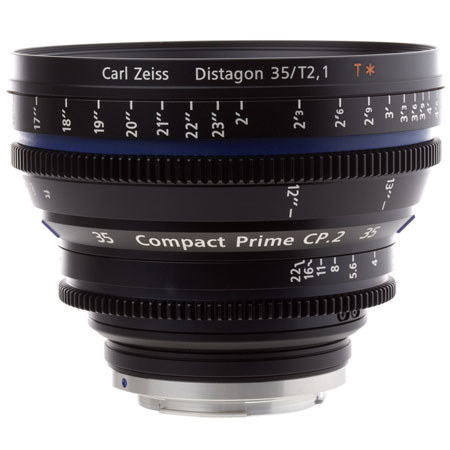 Zeiss Compact Prime CP.2 35mm f/2.1 T* (Feet) Lens with Canon EF EOS Mount