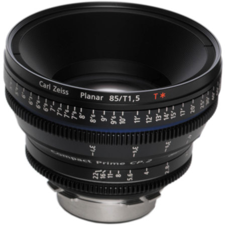 Zeiss Compact Prime CP.2 85mm f/1.5 T* (Feet) Lens with Canon EF EOS Mount