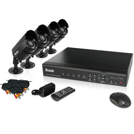 ZMODO 4CH CCTV Security 500GB DVR Day Night Weatherproof Camera System