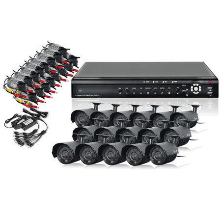 Zmodo KDF6-SARAZ6ZN-1TB 16 CH CCTV Surveillance Outdoor IR Camera System with 1TB Drive, 1/4" Color CMOS Camera Image Sensor, Retail