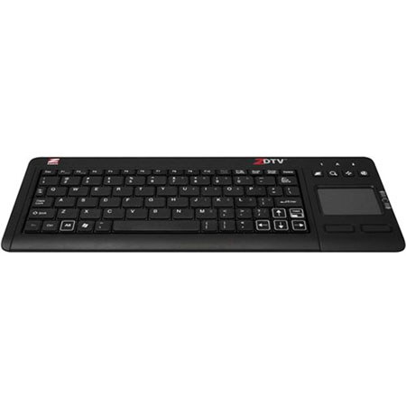 Zoom Telephonics 9006 2.4GHz Wireless RF Keyboard with Touchpad, USB Adapter for Xbox 360, PS3, Windows PC image