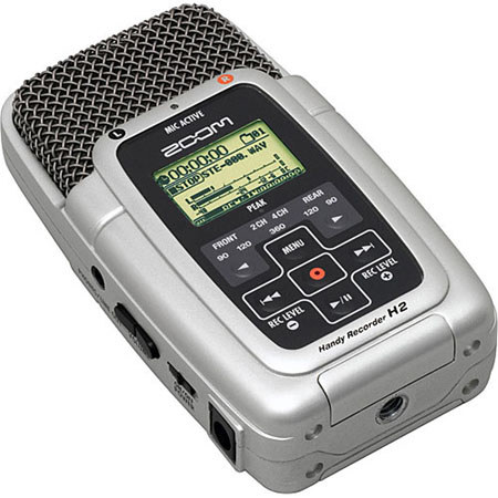 Zoom H2 Handy Mobile Digital Audio Recorder with 360&deg; Recording, Backlit LCD Display, USB 2.0 image