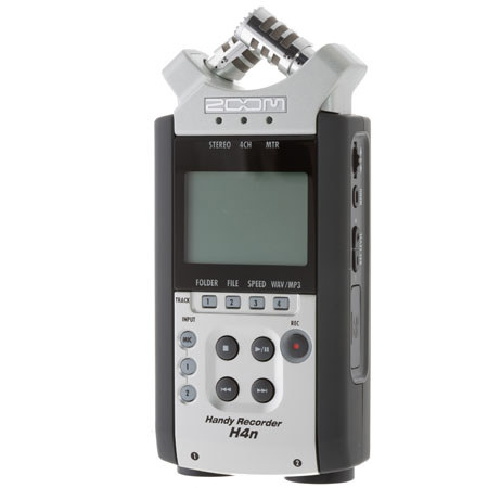 Zoom H4n Handy Mobile 4-Track Recorder with True X/Y Stereo Mics, Built-In Speaker, Backlit LCD Display, USB 2.0 image