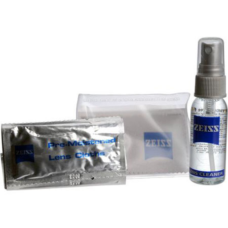 Zeiss Compact Portable Lens Care System with Cleaning Solution, Pre-Moistened Lens Cloths, Lens Cloth image