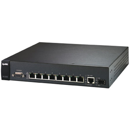 ZyXEL ES2108PWR 8 Port Layer 2 Managed Fast Ethernet Switch with Power Over Ethernet (PoE)