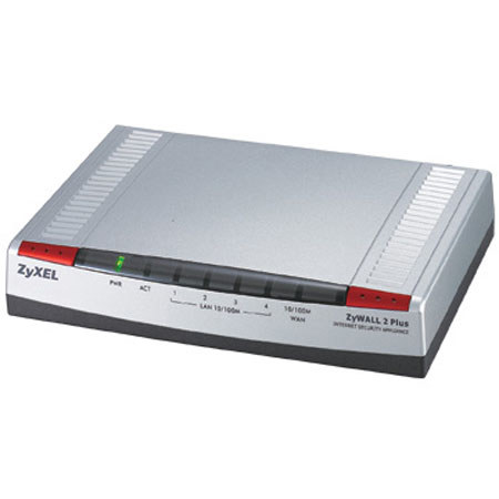 ZyXEL ZyWALL 2 Plus Internet Security Appliance with 4-Port Soho Security Firewall and 2 VPN Tunnels