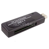 GGI International CompactFlash Single Slot Memory Card Reader, USB 2.0, Type I / II