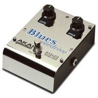 Akai Professional Vintage Blues Overdrive Pedal - True-bypass Switching Combined with Adjustable Level and Drive knobs - Heavy Duty Polished Stainless-Steel Hou