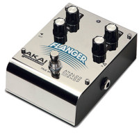 Akai Analog Flanger Effects Pedal - Rate, Depth, Manual and Res knobs in Heavy Duty Polished Stainless Steel Housing