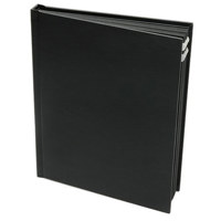 Flora Superior Series, Self Adhesive Album, Black Cover with Black Pages, 15 Page Capacity Holds 30 10" x 10" Photos.