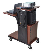 AmpliVox SN3330 Presentation Station with Cabinet, Black / Cherry
