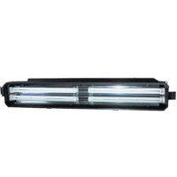 Arri Studio Cool 2+2, Four Tube Fluorescent Light Unit, DMX Control, Stand Model, 220 Watt, 120 Volts AC.