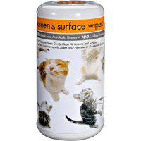 Allsop Screen & Surface Wipes, Cats Group Design, Cleans any Screen or TV Including Plasma.