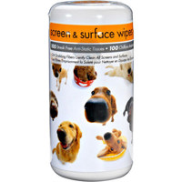 Allsop Screen & Surface Wipes, Dogs Group Design, Cleans any Screen or TV Including Plasma.