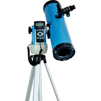 iOptron SmartStar-G-N-114 Astro Blue 114mm (4.5") Newtonian OTA, Altazimuth "Cube" Mount, #8402A GoToNova Controller, Internal GPS, & Tripod