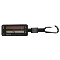 Tascam TC-1S Solar Rechargeable Instrument Tuner, Black