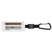 Tascam TC-1S Solar Rechargeable Instrument Tuner, White
