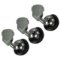 Manfrotto Caster Set for Light Stands with 22mm Diameter Legs. Set of Three, (#9545). image