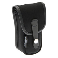 Billingham Avea 3 Small Pouch, Black Canvas with Black Leather Trim