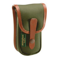 Billingham Avea 3 Small Pouch, Sage Canvas with Tan Leather Trim