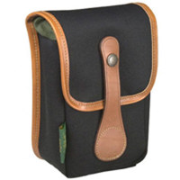 Billingham Avea 5 Pouch, Black Canvas with Tan Leather Trim