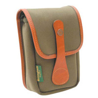 Billingham Avea 5 Pouch, Sage Canvas with Tan Leather Trim