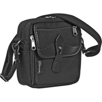 Billingham Stowaway Series "Pola", Waist Style All Purpose Pouch, Black with Black Trim