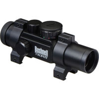Bushnell 1 x 28mm Trophy Series Scope for Handguns & Shotguns, Matte Black Finish with 4 Dial-In Electronic Interchangeable Reticles, Red & Green Switchable Dots.