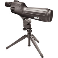 Bushnell Spacemaster 60mm Straight View Spotting Scope Kit with 15-45x Zoom Eyepiece, Table Top Tripod and Backpack Carry Case, Black