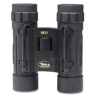 BSA Optics 8x21mm Compact Series Weather Resistant, Roof Prism Binocular with 7.78 Degree Angle of View, Black Rubber