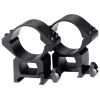 BSA Optics 1" Diameter Weaver Style, Medium Mounting Rings for Center Fire Rifles, Matte Black.