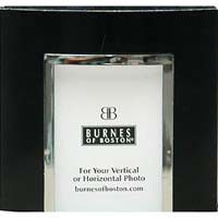 Burnes of Boston City Lights, Hinged Metal Picture Frame for Two 5" x 7" Photographs, Color: Black. image